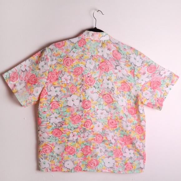Super cute pastel floral vintage blouse - Picture 2 of 4